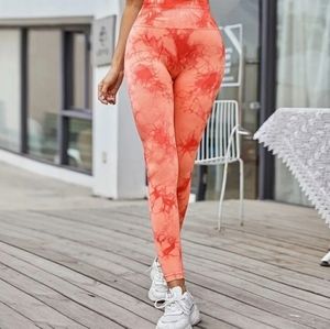 Tie dye seamless scrunch butt Leggings